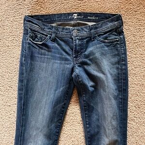 Mid-Rise Dark Blue Jeans